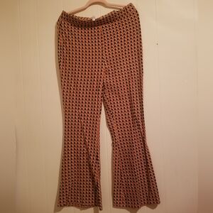 Patterned flare pants